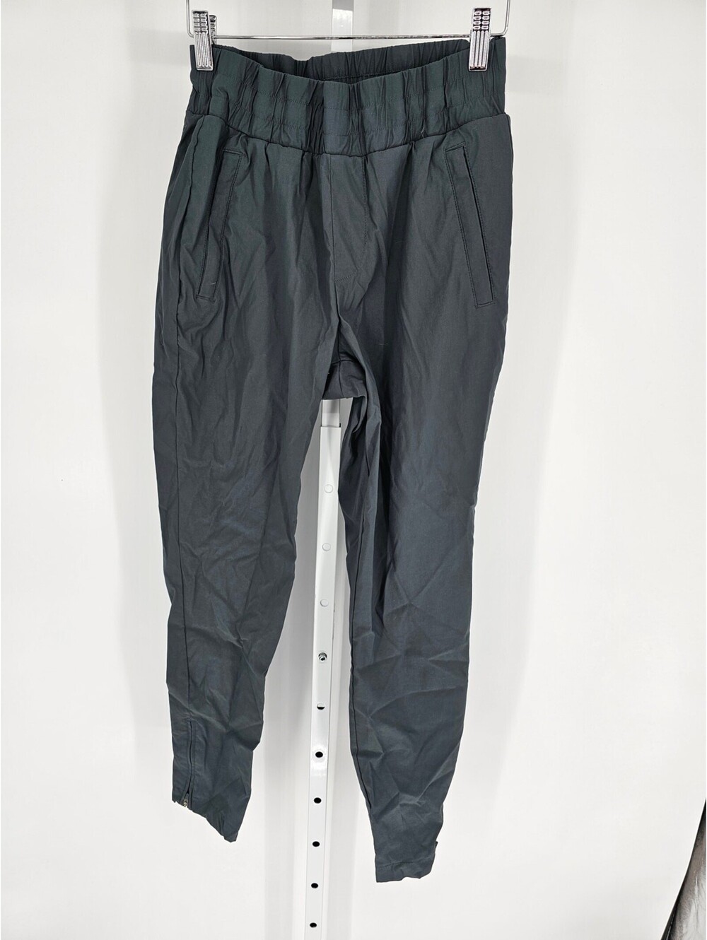 Modern Ambition Womens Sz S Lightweight High Waist Jogger Pants Solid Black